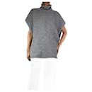 Grey sleeveless high-neck oversized jumper - size XS - Joseph