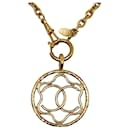 Chanel Gold CC Pendant Necklace