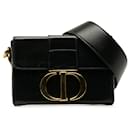 Dior Black Leather 30 MONTAIGNE BOX BAG