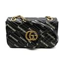 Gucci X Balenciaga The Hacker Project GG Marmont Flap Bag  Leather Crossbody Bag 443497 in Excellent condition