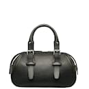 Leather Belted Boston Bag - Burberry