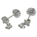 [LuxUness] Platinum Flower Diamond Stud Earrings Metal Earrings in Excellent condition - & Other Stories