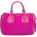 Gucci GG Rubber Fuchsia Boston Handbag