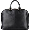 Louis Vuitton Noir Epi Leather Alma PM Handbag