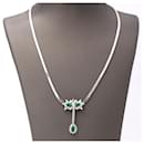 LYCEE Emerald and Diamond Necklace. - Autre Marque