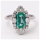 LYCEE Emerald and Diamond Ring. - Autre Marque