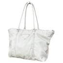 PRADA Shoulder Bag Nylon White - Tessuto monogram logo. - Prada