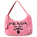 Reedición rosa 2000 bolso mini de felpa - Prada