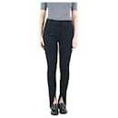Black slim-leg tailored trousers - size UK 12 - Victoria Beckham