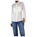 Cream silk pocket blouse - size UK 6 - Chloé