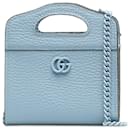 Gucci Blue GG Marmont Satchel