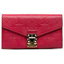 Louis Vuitton Red Monogram Empreinte Metis Wallet
