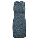 Navy Blue Tweed Sleeveless Dress - Michael Kors
