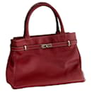 Fred Sabatier bag in red grained leather - Autre Marque