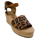 Pedro Garcia Orazia Espadrille-Sandalen aus Leopardensatin - Autre Marque