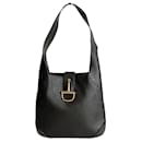 Céline vintage black leather shoulder bag