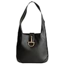 Bolso de hombro Céline vintage de cuero negro