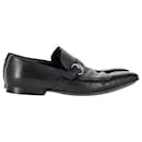 Gucci-Loafer mit Schnalle aus schwarzem Leder