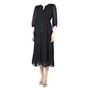 Black tonal patterned dress - size UK 8 - Ba&Sh