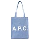 Sac Shopper Lou - A.P.C. - Coton - Bleu clair - Apc