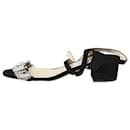 Black rhinestone block-heel sandals - size EU 37 - Jimmy Choo