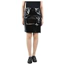 Black patent leather skirt - size UK 8 - Tom Ford