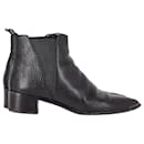 Acne Studios Jensen Chelsea Ankle Boots in Black Leather