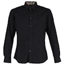 Burberry TB Monogram Shirt in Black Cotton