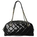 Black 2020 patent leather bowling bag - Chanel
