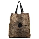 Chanel Brown Lapin Fur Tote Bag