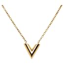 Collier Louis Vuitton Essential V en or