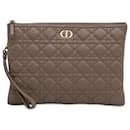 Dior Brown Large Cannage Caro Daily Pouch
