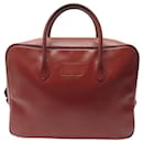 HERMES EIFFEL HANDBAG IN BRICK RED BOX LEATHER PURSE BRIEFCASE HAND BAG - Hermès