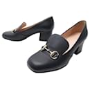 GUCCI MORS SHOES 466701 Shoes 36.5 Item 37.5 FR IN BLACK LEATHER SHOES - Gucci