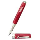 STYLO MONTEGRAPPA 1912 ROLLERBALL EN RESINE ROUGE & ARGENT 925 RED BALLPOINT PEN - Autre Marque