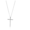 TIFFANY & CO. Pingente Metro Diamond Cross em 18K ouro branco 0.31 ctw - Tiffany & Co