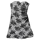 D&G White/Black Off Shoulder Midi Dress
