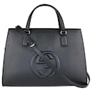 Schwarze Soho-Tasche von Gucci mit Henkel