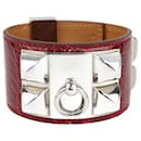 Rotes Hermès-Collier-de-Chien-Armband