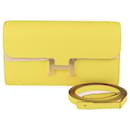 Hermes Yellow Constance Long To Go Wallet - Hermès