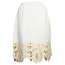 Skirt With Straw Embellishment - Oscar de la Renta