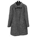 Chanel 14PF Wool Silk Tweed Coat