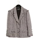 PE2004 Veste FR40 Light Colorfull Black Tweed Jacket SS2004 - Chanel