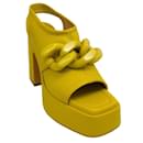 Stella McCartney Lime Skyla Stretch Platform Sandals - Autre Marque