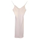 Vestido lencero Diane Von Furstenberg de seda blanca