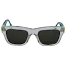 Quadratische Celine-Sonnenbrille aus grünem Kunststoff - Céline