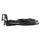 Stella McCartney Strappy Flat Sandals in Black Eco Leather - Stella Mc Cartney