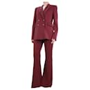 Burgundy blazer and trousers set - size UK 10 - Gabriela Hearst