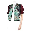 Gilet in seta stampata tropicale multicolore - taglia UK 10 - Hermès