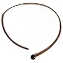 Choker in solid silver with brown quartz - Kenzo
